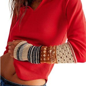 Free People Cozy Craft Cuff Top - Women's LARGE  NWT